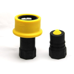 Male fast coupler DRY SHUT with female thread 1 '' BSP