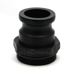 Raccord G2 camlock male 1'' - male 2'' BSP