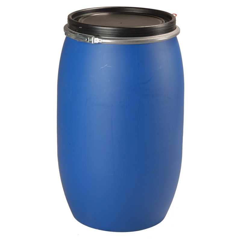 Fut / lata azul de 120 litros con apertura completa