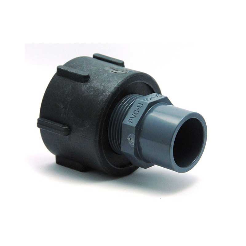 Raccord S60x6 femelle - PVC femelle 32/40