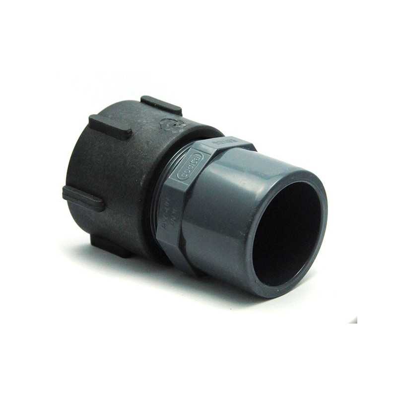 Raccord S60x6 femelle - PVC femelle 50/63