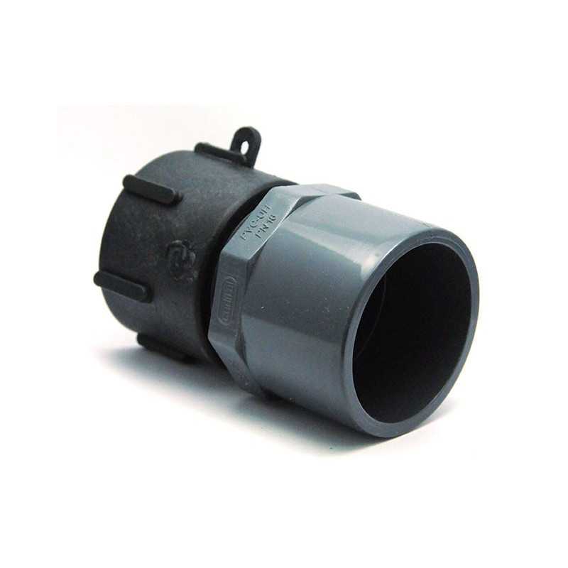Raccord S60x6 femelle - PVC femelle 63/75