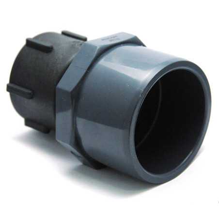 S60x6 female connector - PVC female 75/90