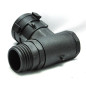 Stecker S60x6 Drehmutter mit 90° Ellenbogen und Male-Ausgang S60x6