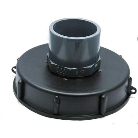 Tapa 15cm al tanque 1000L con entrada PVC 63/75