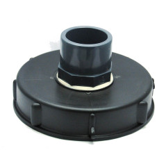 Tapa 15cm al tanque 1000L con entrada PVC 50/63