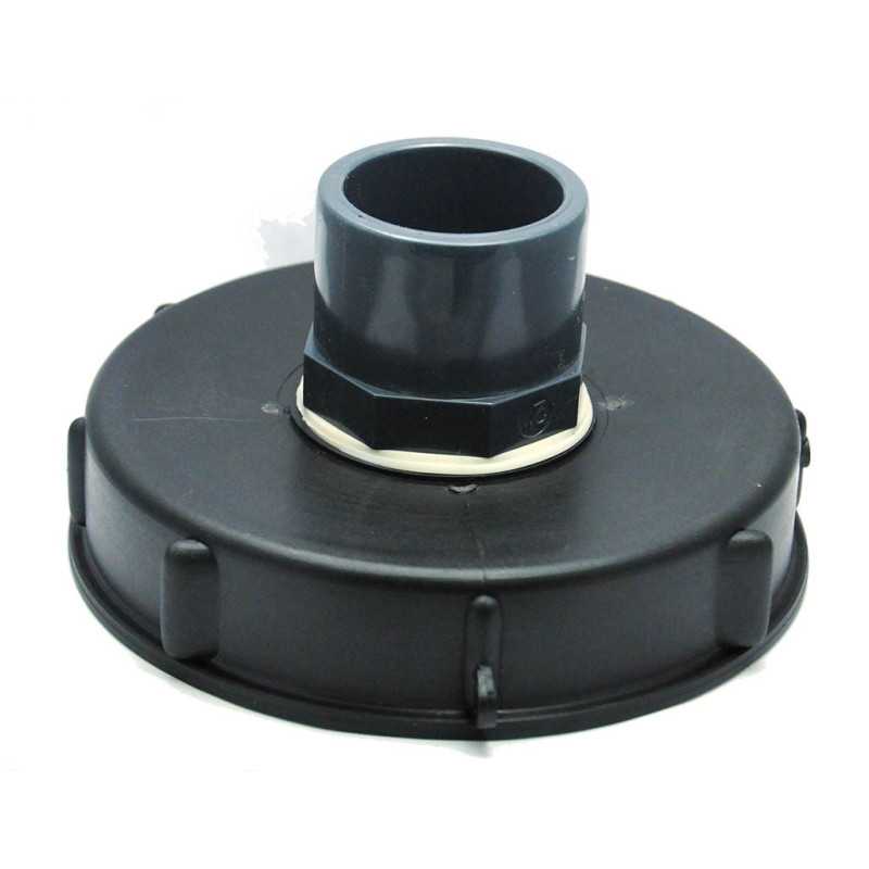 15cm lid for 1000L tank with PVC input 50/63
