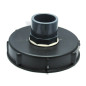 Tapa de 15cm para tanque 1000L con entrada de PVC 50/63