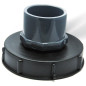 Tapa de 15cm para tanque 1000L con entrada de PVC 75/90