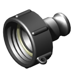 Female connector S60x6 2 '' - male camlock 3/4 ''