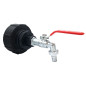 S100x8 connection - chrome brass faucet output 20x27 fluted 15mm