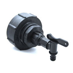 Connector S100x8 female - garden faucet 90 ° white
