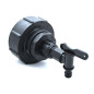 Stecker S100x8 weiblich -Gartenhahn 90° mit Nase Schnellkupplung