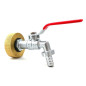 Montaje femenino S60x6 latón - grifo de latón cromado de 3/4 pulgadas