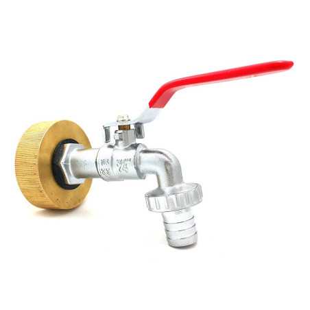 S60x6 brass female fitting - 1 inch chromed brass faucet