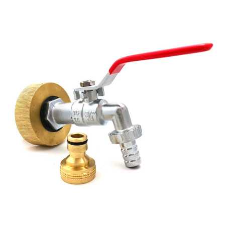 latón adaptador hembra S60x6 - latón cromado grifo de 3/4