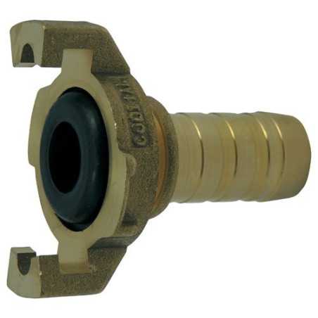 Express coupling with machined fluted shank with collar and seal