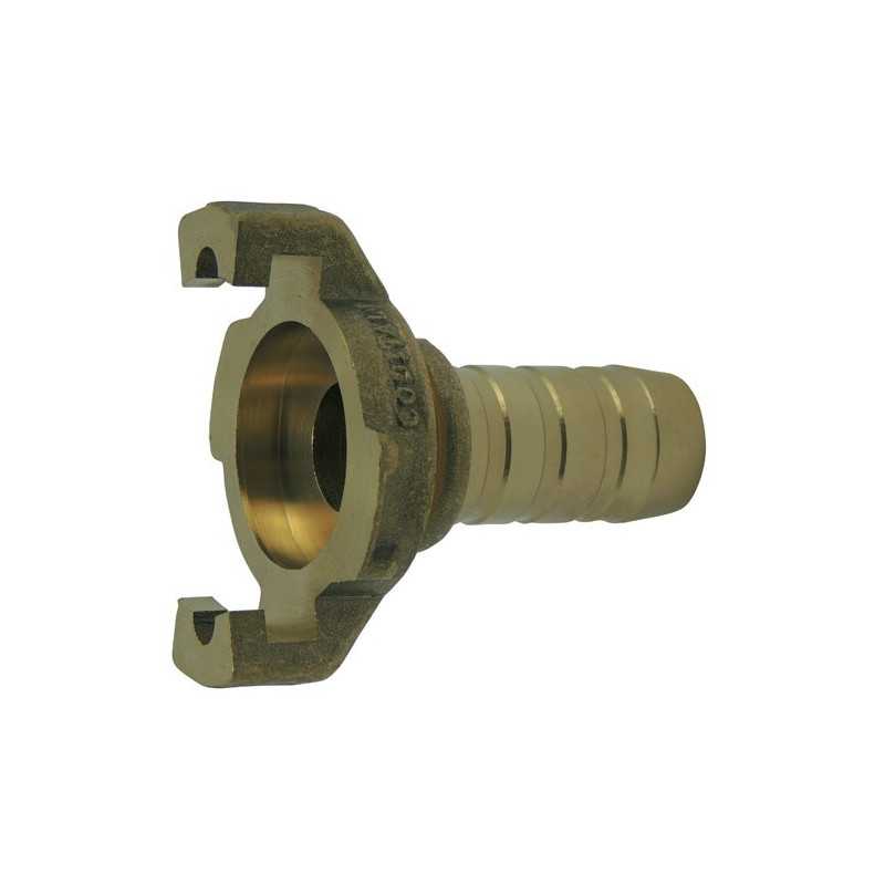 Express connection with machined fluted tail with collarless collar