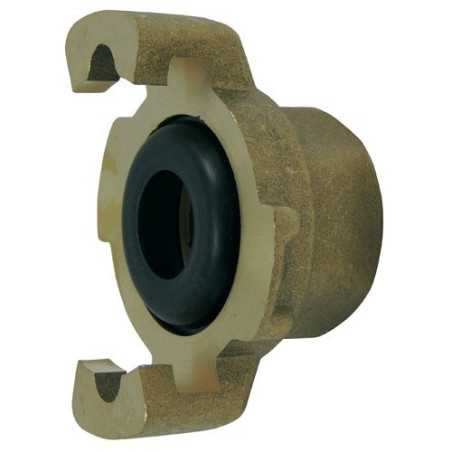Express fitting with threaded end, with gasket