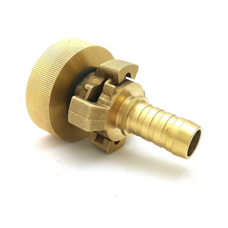Raccord S60x6 - raccord express cannelé en laiton 19mm