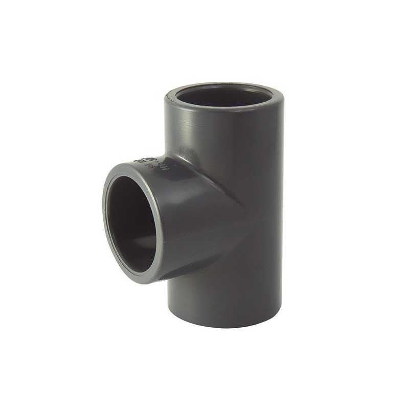 Té égal 90° F / F / F en PVC à coller
