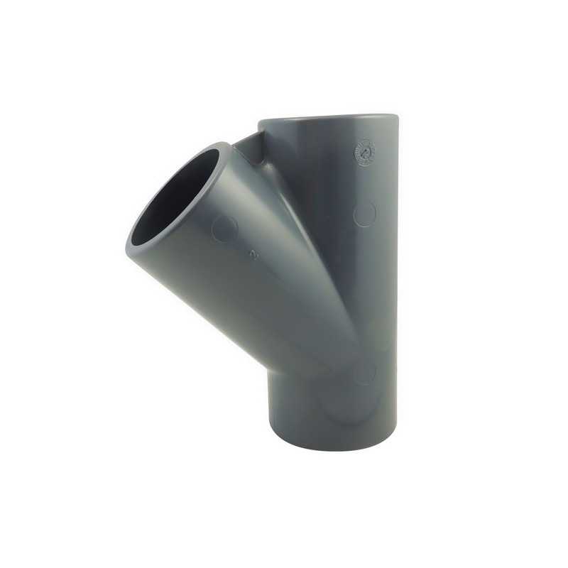Igual té 45 F / F / F PVC para pegar
