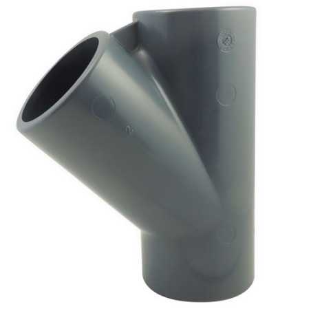 45 ° F / F / F Tee in PVC