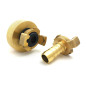 Stecker S60x6 - 16mm geiffte Schnellkupplung aus Messing