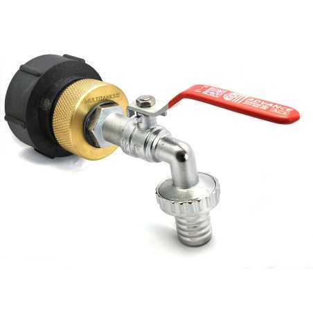 S75x6 raccordo - ottone uscita rubinetto 1 '' 1/4 - 25 mm per IBC IBC