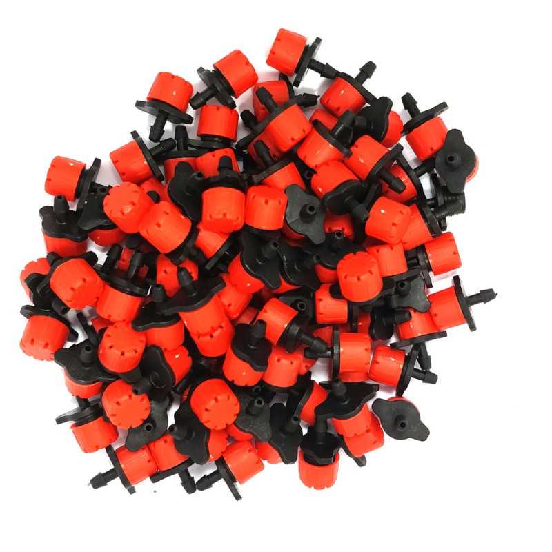 Lot of 100 red-colored droppers