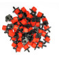 Lot of 50 red-colored droppers