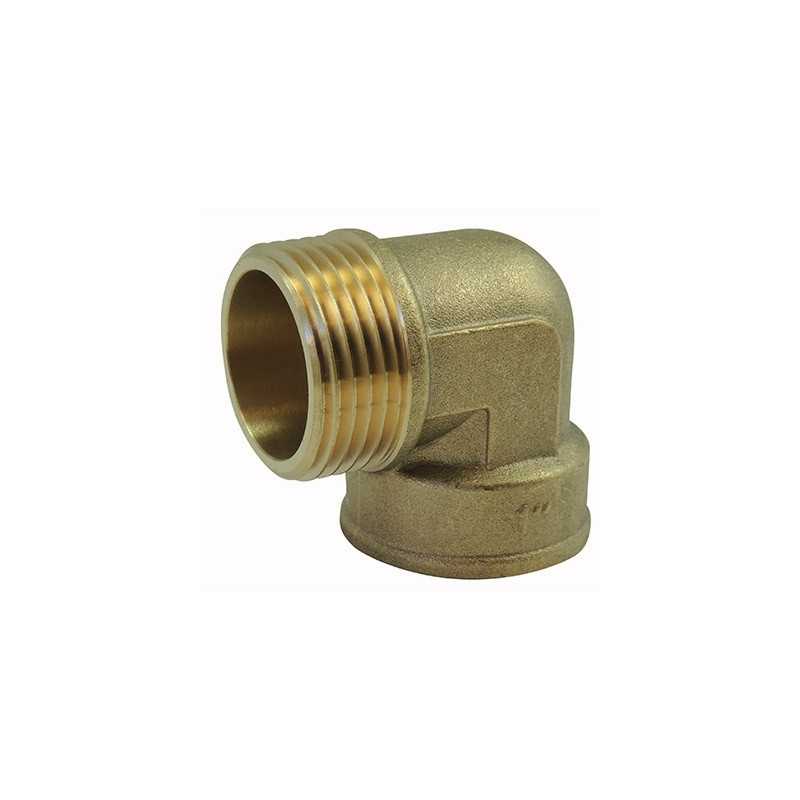 Male/Female brass elbow