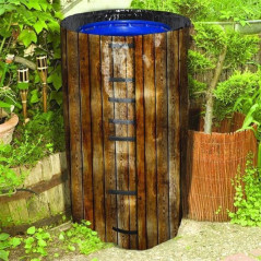 Housse décorative pour fut / bidon de 120 litres environ