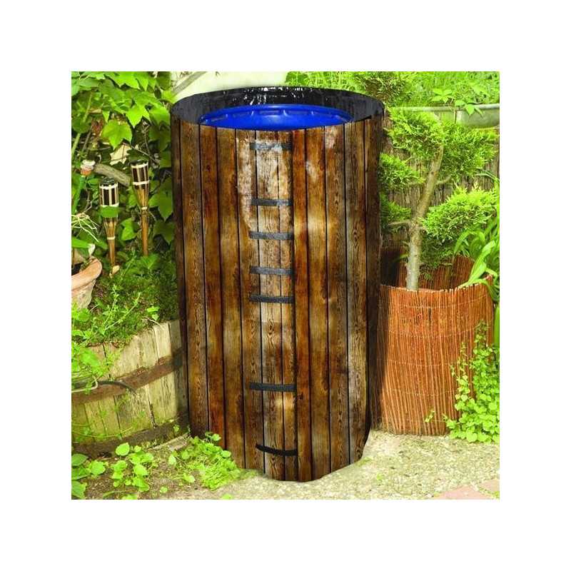 Housse décorative pour fut / bidon de 120 litres environ