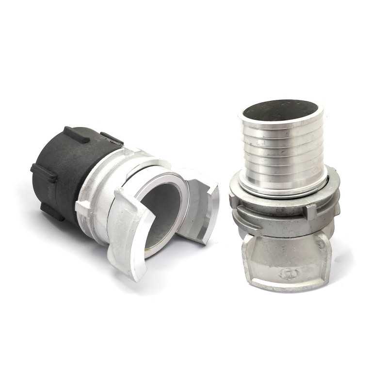S60x6 - Guillemin DN50 simétrico y un bloqueo de ajuste medio con toma de anillo de 55 mm