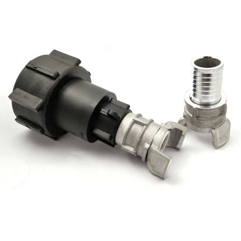 S60x6 - Guillemin simétrica DN20 y un bloqueo de medio ajuste con toma de anillo de 25 mm