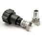 Raccord S60x6 - symétrique Guillemin à verrou DN20 et demi raccord avec douille annelée 25mm Raccord S60x6 - symétrique Guillemin à verrou DN20 et demi raccord avec douille annelée 25mm