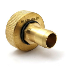 S60x6 Female Fitting - 25mm Brass Spline Tip