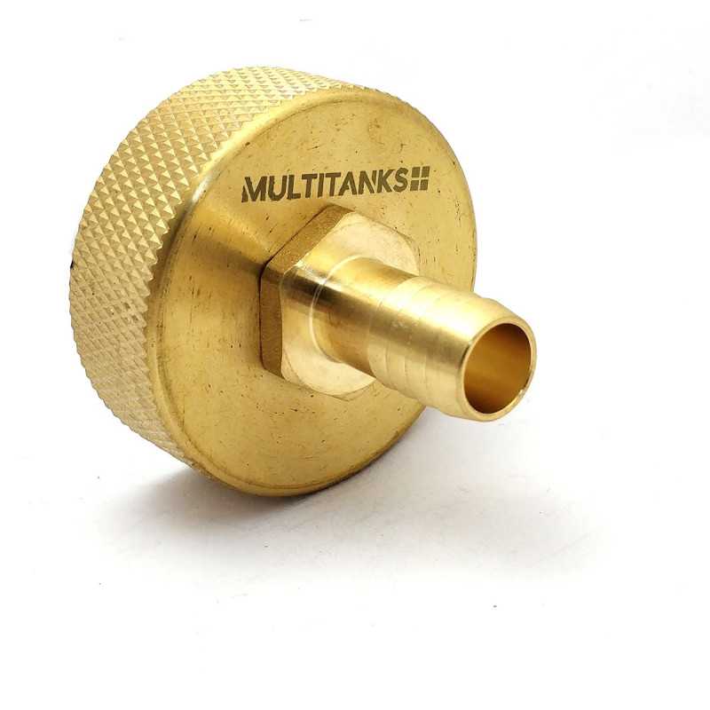 Female fitting S60x6 - 16mm brass fluted tip