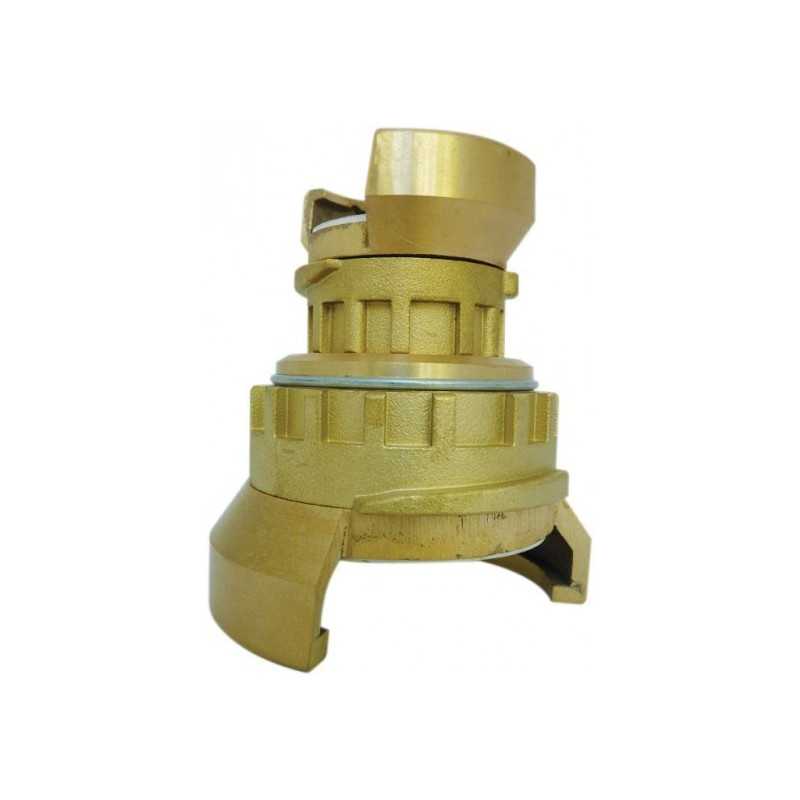 Guillemin symmetrical connection, firefighter, reduction with copper alloy locks