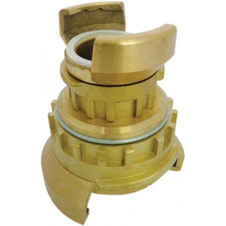 Guillemin symmetrical connection, firefighter, reduction with copper alloy locks