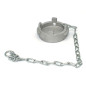 Bouchon symétrique Guillemin, pompier, plat type irrigation cadenassable avec chaînette