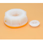 Bouchon femelle S60x6 ( din61) avec taraudage 3/4 pouce et bague d'inviolabilité