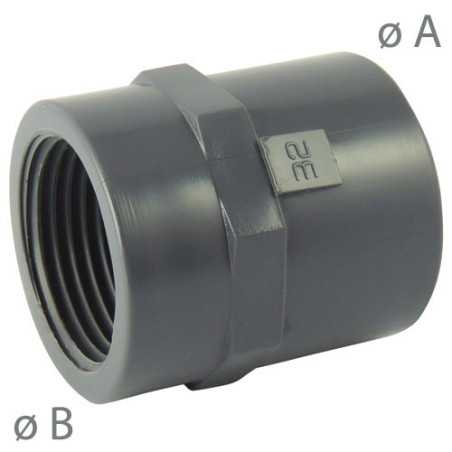 Female/female PVC sleeve to screw and stick