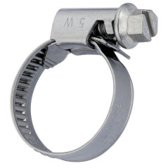 Collier de serrage Acier inox WS, avec vis hewagonale à fente