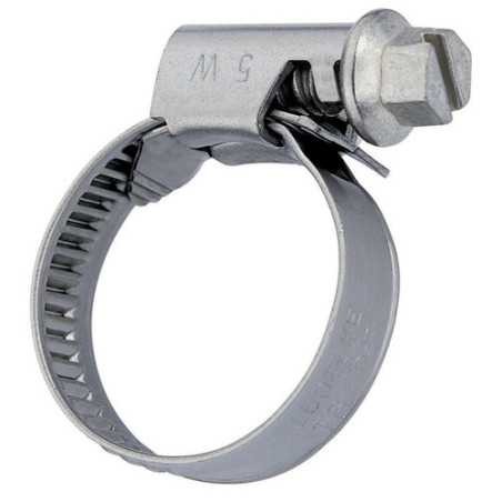 Tightening collar Stainless steel WS, with hewagonal slotted screw