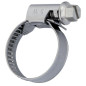 WS stainless steel clamp, with slit hewagonal screw
