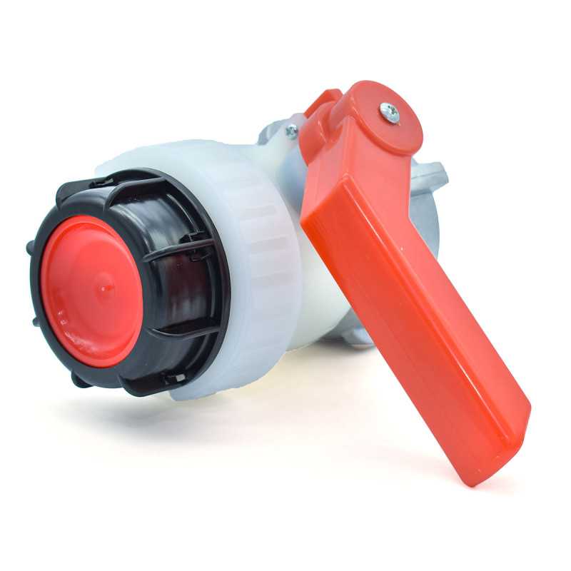2-inch A-type ball valve with 70mm floating nut for Schutz tank
