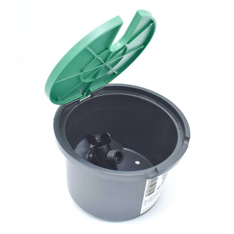 Cylindrical watering look to bury