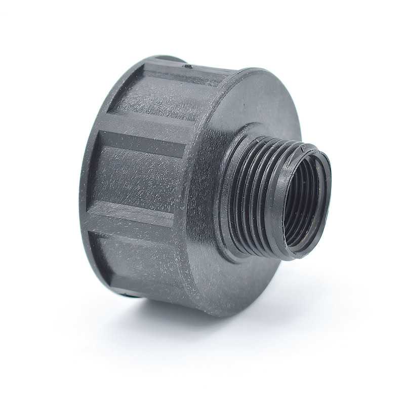 Conexión hembra S60x6 - salida masculina 1'' BSP o hembra 3/4'' BSP